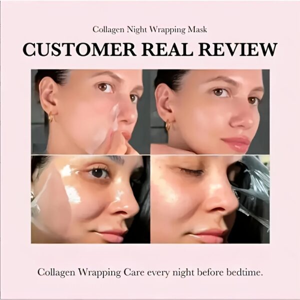 Medicube-Collagen Overnight Mask with Applicator Brush - Moisturizing Care, Contains Collagen - Korean Skincare Product, 2.53oz - Image 7