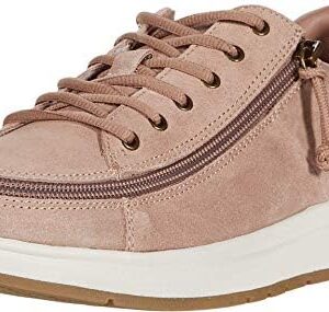 BILLY Footwear Comfort Suede Lo for Women - Lace-up Style, Lightweight and Zip Around Closure Modern Sneakers