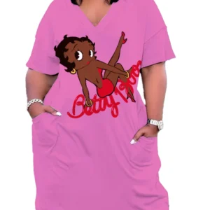 Women's Fashion Casual V-Neck 3D Printed Short Sleeve