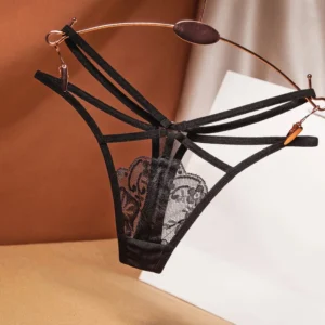 Sexy women's underwear embroidered G-String Girls Briefs Ladies Transparent