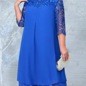 Dress Woman 2025 New Fashion Embroidery Patchwork