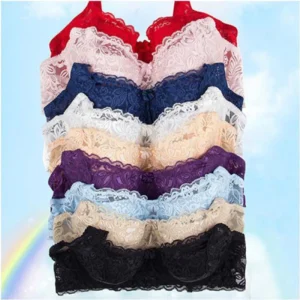 New Sexy Floral Lace Bras Women Summer Thin Push Up Brassiere