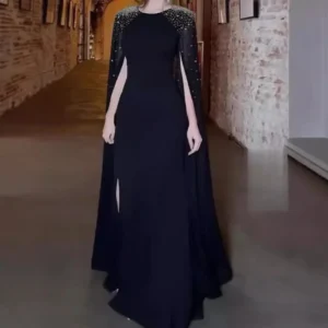 Women's Evening Dress Rhinestone Long Kaftan Cross-Border Trade