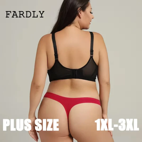 3Pcs Plus Size Women  Lingerie Panties Sexy Solid Underwear low rise G-String