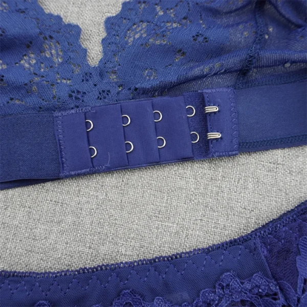 1/2 Pcs Transparent Lace Underwear Bra Sexy See Through Mesh Brassiere - Image 6