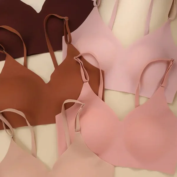 Hot Sale Summer Laser Cut Seamless Wireless Push Up Bra - Image 3