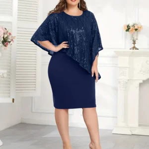 Plus Size Women's Elegant Dresses Summer Casual