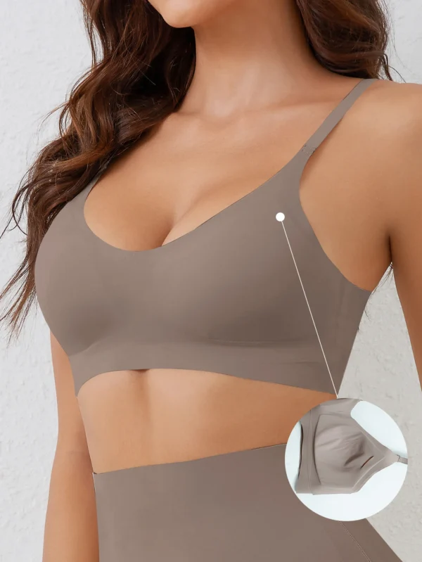 Underwear Comfortable Gathering No Steel Ring Light Thin Breathable Bra - Image 3
