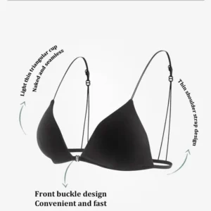 Beauty Back Bra Front Buckle Underwear For Women French Bra Small Chest