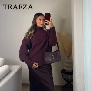 Women Basics Knitted Sweaters Fashion Casual Turtleneck Thick Warm