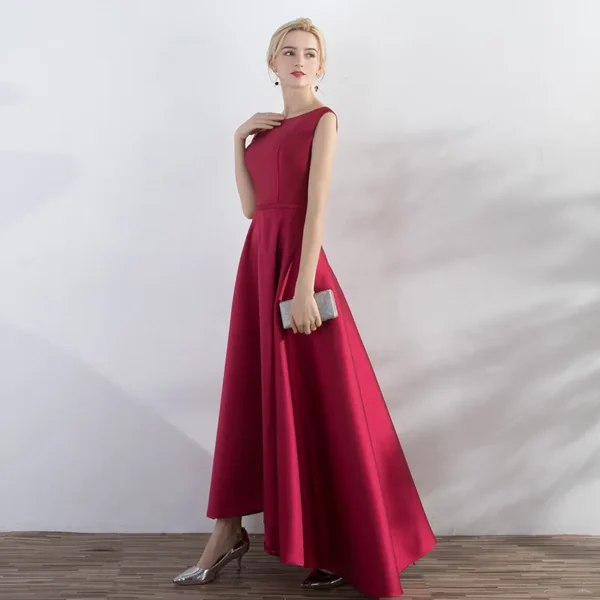 Satin Elegant Long Prom Evening Guest Summer Dresses For Women - Image 2