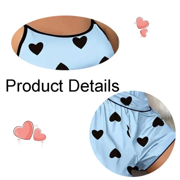 Women's Pajama Set Pajamas T-shirt Ice Silk Top Comfortable Casual Summer ﻿ - Image 4