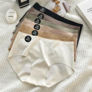 4PCS/Set Women Panties Slip Silk Female Underwear
