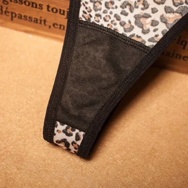Leopard Women Lace Panties Underwear G-String T-Back Underwear Ladies - Image 6
