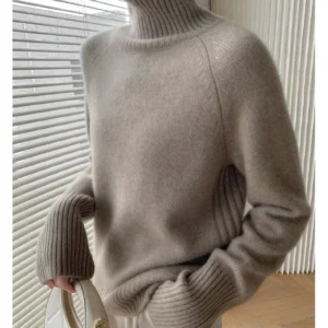 Women's Turtleneck Cashmere Sweater Loose Thickened