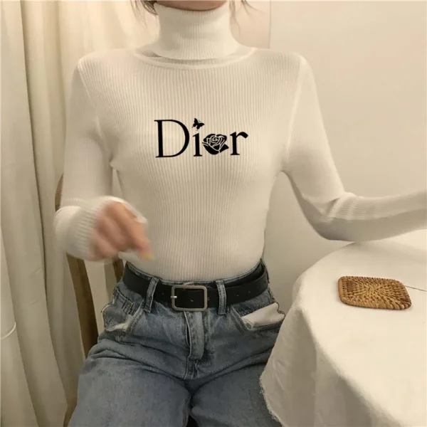 Turtleneck Sweater Knitted Soft Pullovers Cashmere Jumpers