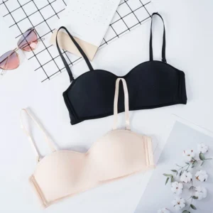 Women Invisible Bra Strapless Bralette 1/2 Cup Women's Underwear