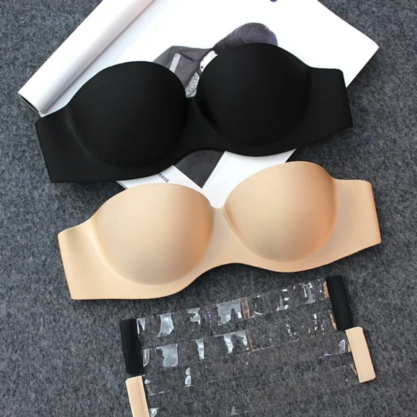 Womens Tube Tops Invisible Strapless Bra Underwear Push Up Bra Wireless Lingerie