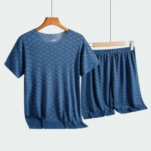 Summer Men's Pajamas Homewear Trousers Thin Suit