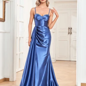 Luxury Satin Evening Celebrity Dresses Women