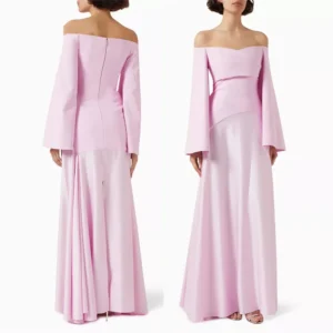 Customized Off Shoulder Long Evening Dresses