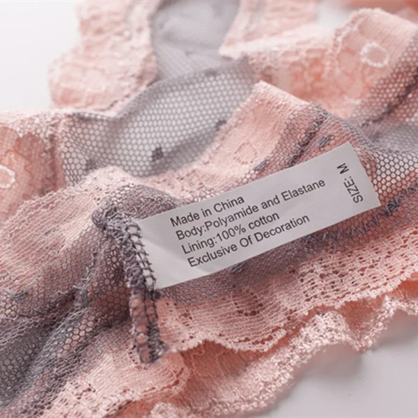 Transparent Mesh Lady Color Women's Underwear Wavy Edge G-string - Image 4