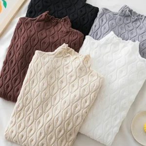 2025 Cashmere Turtleneck Women Sweaters Autumn Winter Warm