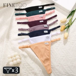 3PCS/Set Seamless Low Waist Women G-String Lingeries