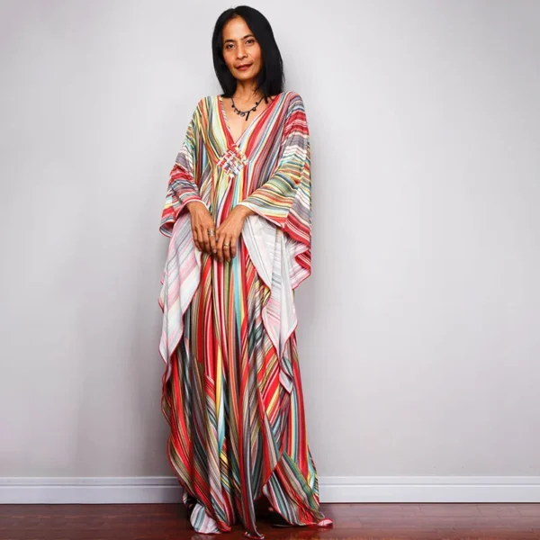 Womens Caftan Floral Print Swimsuit Cover up Loungewear