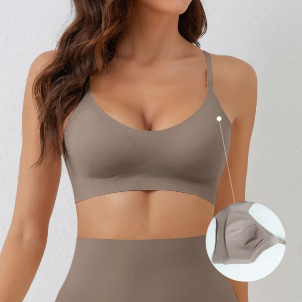 Underwear Comfortable Gathering No Steel Ring Light Thin Breathable Bra - Image 6