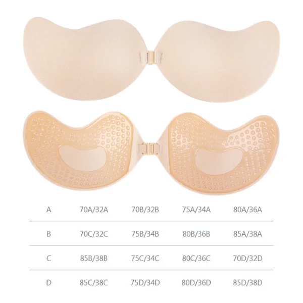 Invisible Push Up Bra for Women Backless Strapless Bra Underwear Silicone - Image 6