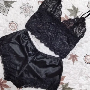 Pajamas for Women 2 Pieces Top Shorts Set Sleepwear Underwear Lingerie