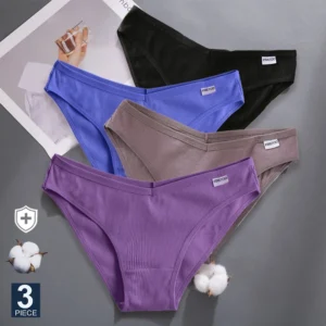 3PCS/Set  Women Sexy Underwear Female Cotton Girl Lingerie