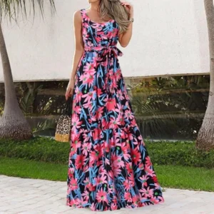 Spring/Summer Women's Plus Size Elegant Square Neck Sleeveless