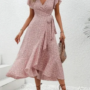 Women Dress Breathable Summer Sophisticated Style Long Beach Dress