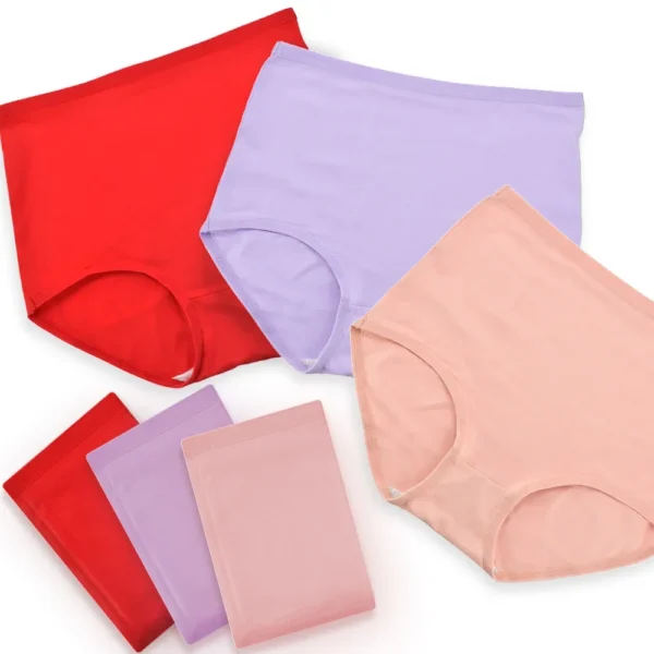Soft Breathable Briefs Oversize Underwear Plus Size Lingerie - Image 5