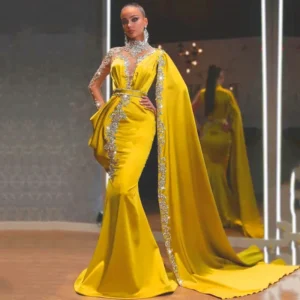 Women's Clothing Dress Sequins Gown Asymmetric Shiny Fabric Prom Gown
