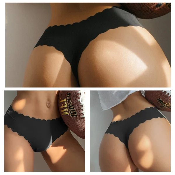 Women's Panties Seamless Underwear Scalloped Intimates Lingerie - Image 2