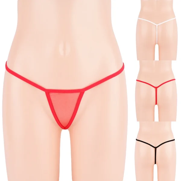 Mini Women G-String Thong Panties Solid Sexy Briefs - Image 4