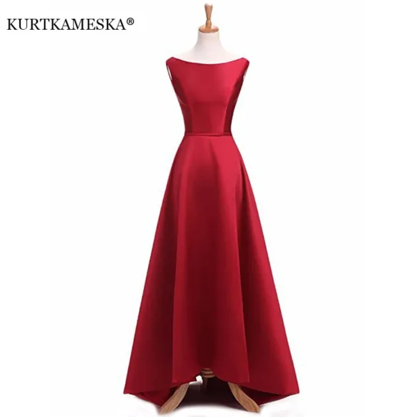 Satin Elegant Long Prom Evening Guest Summer Dresses For Women