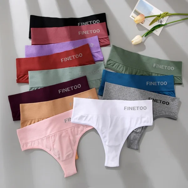 1PC Underwear Women's Panties Solid Color Comfortable G-string Female - Image 3