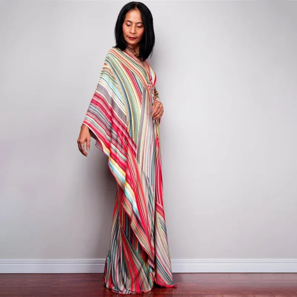 Womens Caftan Floral Print Swimsuit Cover up Loungewear - Image 6