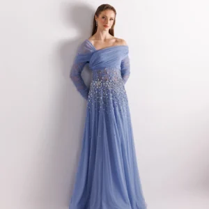 customized Prom Dresses Celebrity Evening Dress Mother Gowns Long Sleeves