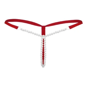 Hot Sexy Pearl G-String  Lingerie Women Soft Comfort Traceless Panties