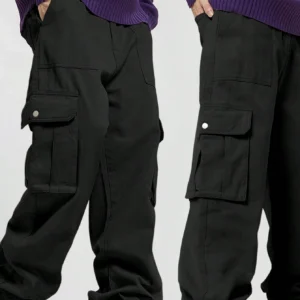 Pocket Men's Straight Leg Cargo Pants