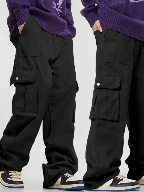 Pocket Men's Straight Leg Cargo Pants