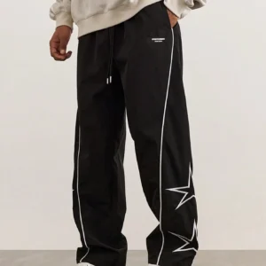 Men's straight leg pocket print cargo pants