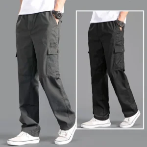Men's Loose Straight Oversize Clothing Black Joggers
