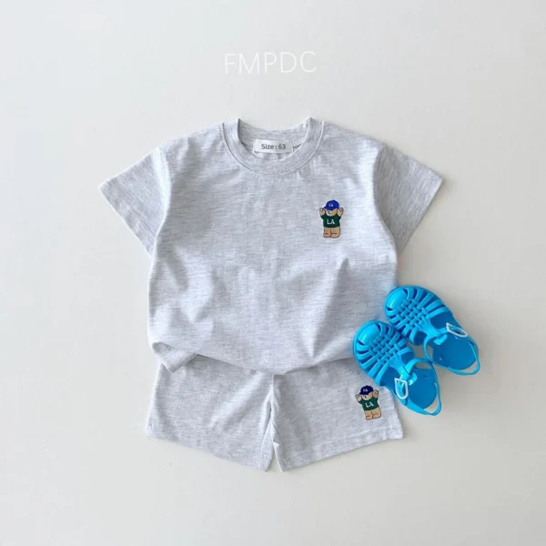 Baby Boys Girls Suit Thin Casual Sports Baby Outfit Set - Image 2