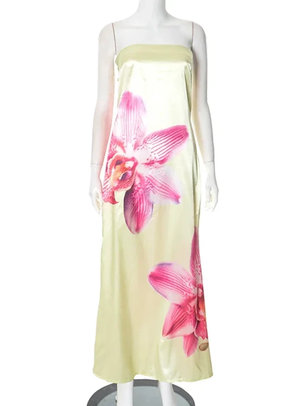 Strapless Floral Maxi Dress - Image 6